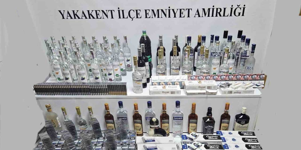 Samsun’da Kaçak İçki Ve Sigara Ele Geçirildi