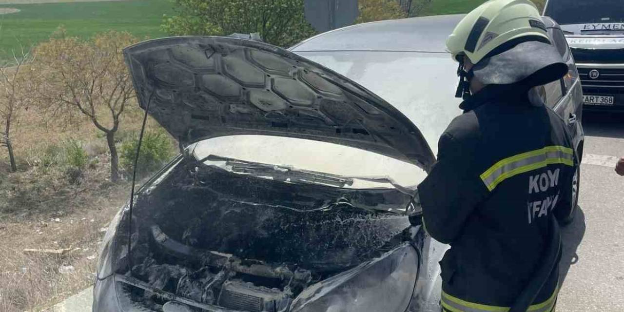 Konya’da Otomobil Yangını