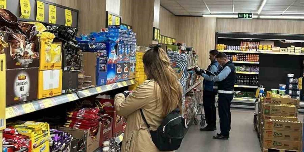 Lapseki’de Zincir Marketler Denetlendi