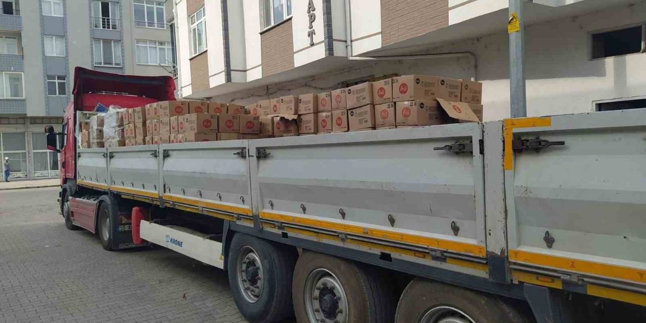 Samsun’da 3 Bin 628 Bidon Taklit Bulaşık Deterjanı Ele Geçirildi