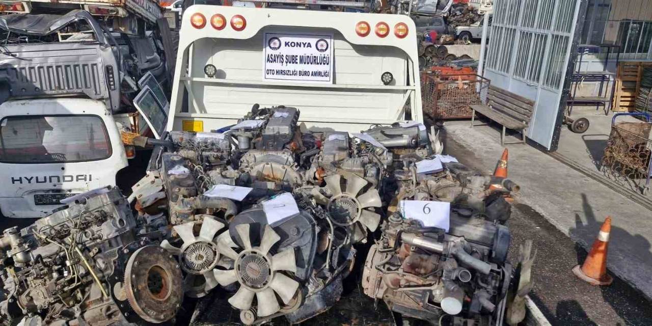 Konya’da 13 Milyon Liralık Oto Hırsızlığı Operasyonu