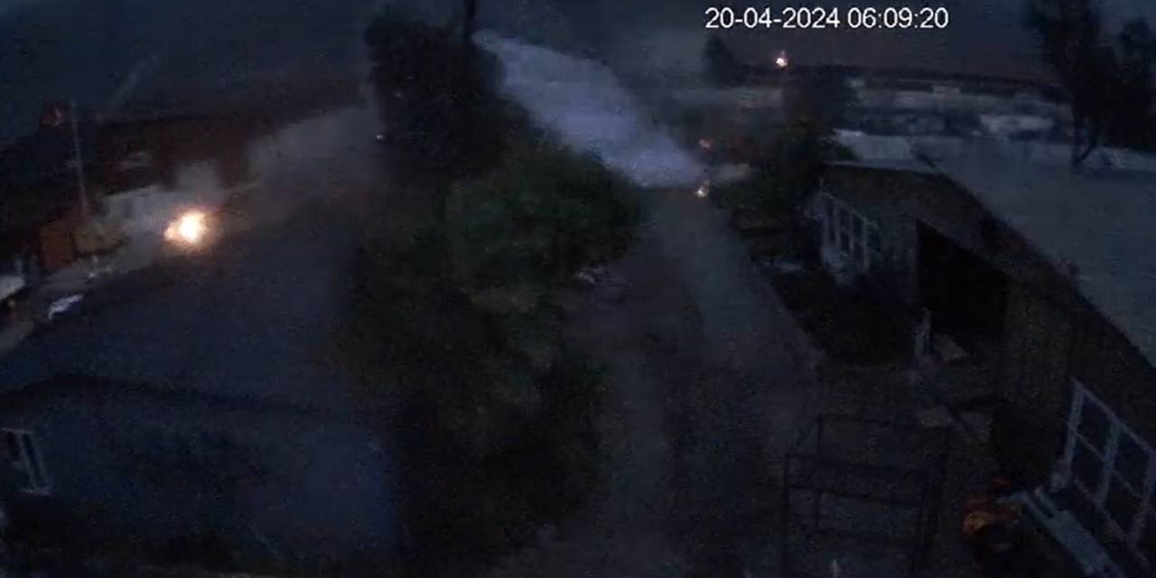 Marmaris’te Çatıların Uçma Anı Güvenlik Kameralarına Yansıdı