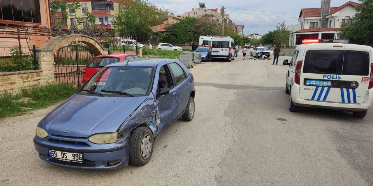 Keşan’da 14 Yaşındaki Çocuğun Kullandığı Otomobil Kaza Yaptı: 3 Yaralı