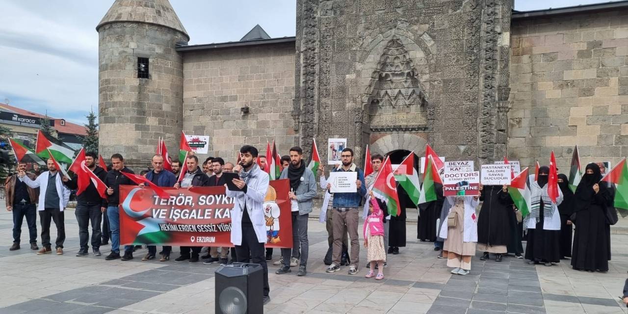 Erzurum’da Gazze İçin Sessiz Yürüyüş