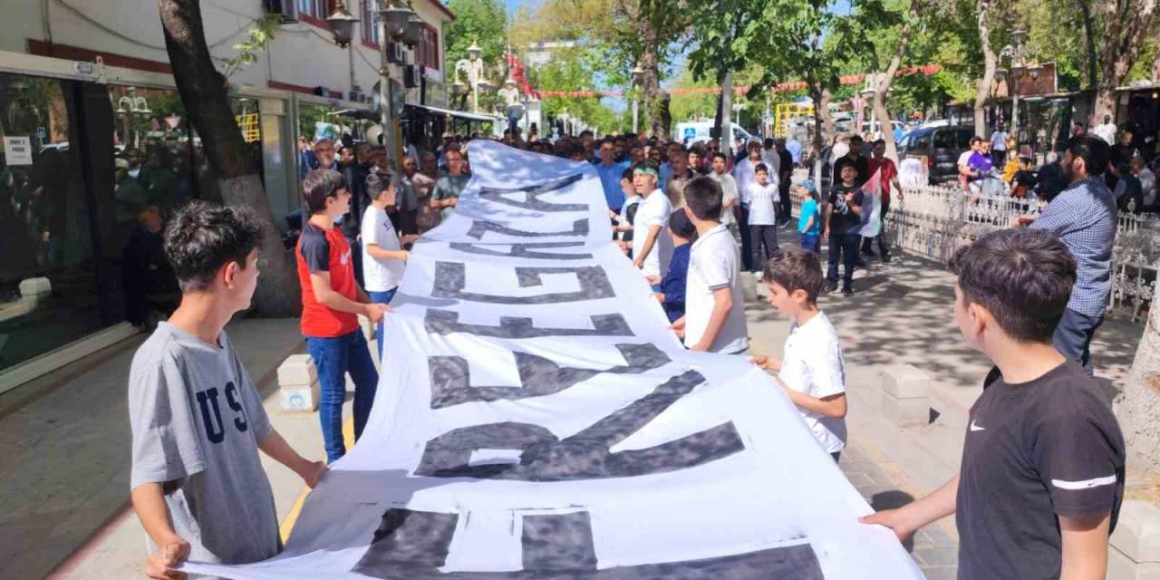Malatya’da Gazze İçin Yürüyüş Düzenlendi
