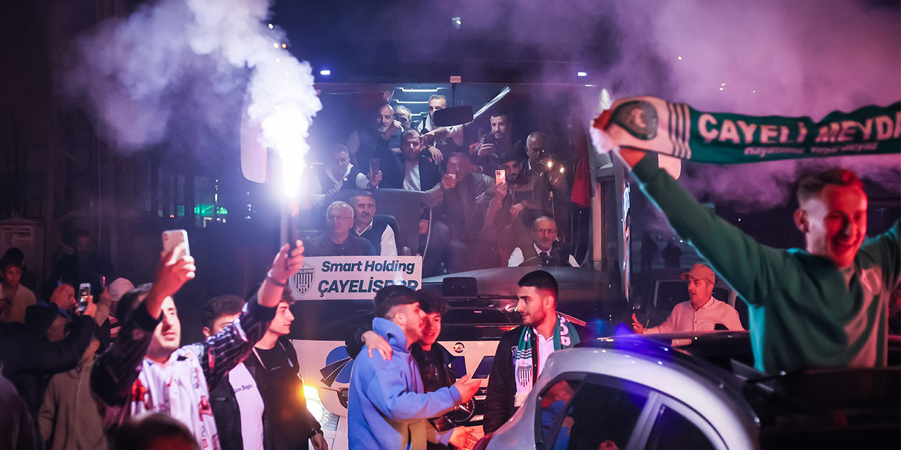 Çayelispor, Şampiyon Gibi Rize’de Karşılandı