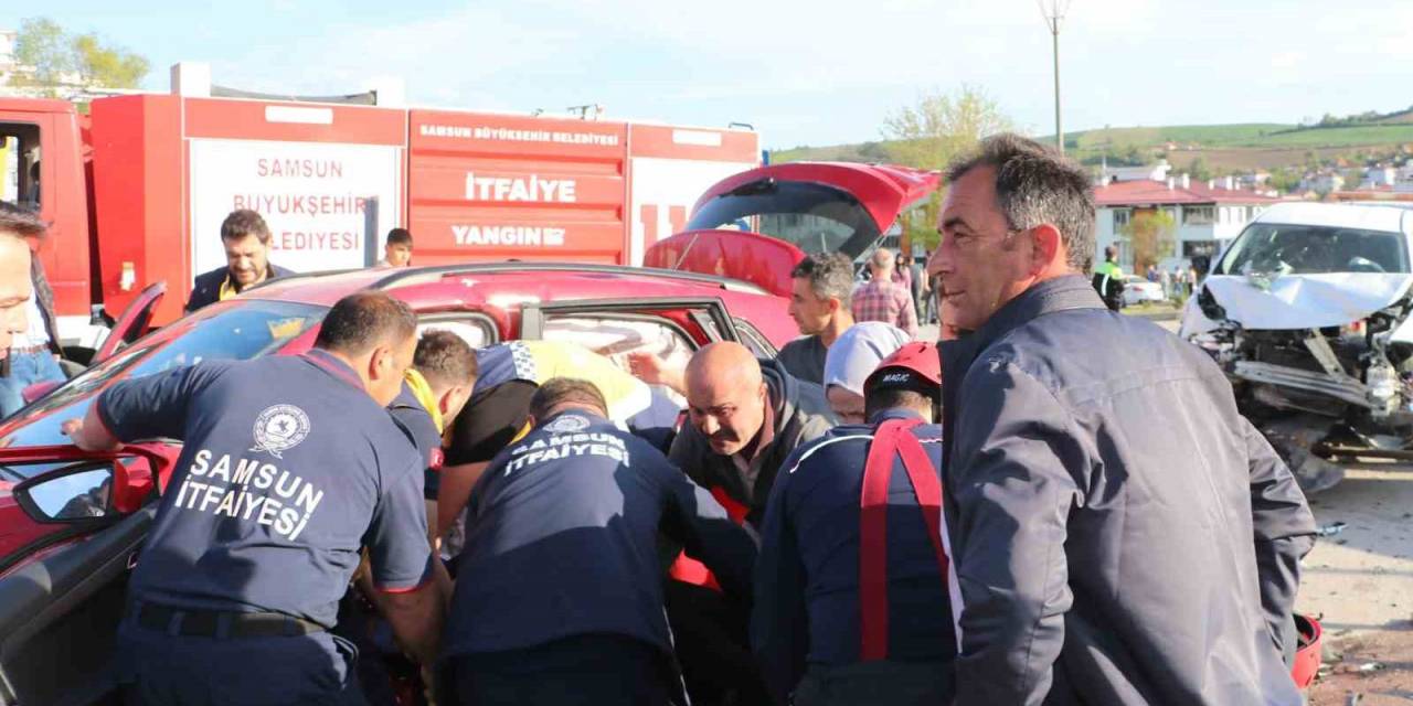 Samsun’da Trafik Kazası: 3’ü Çocuk 8 Yaralı