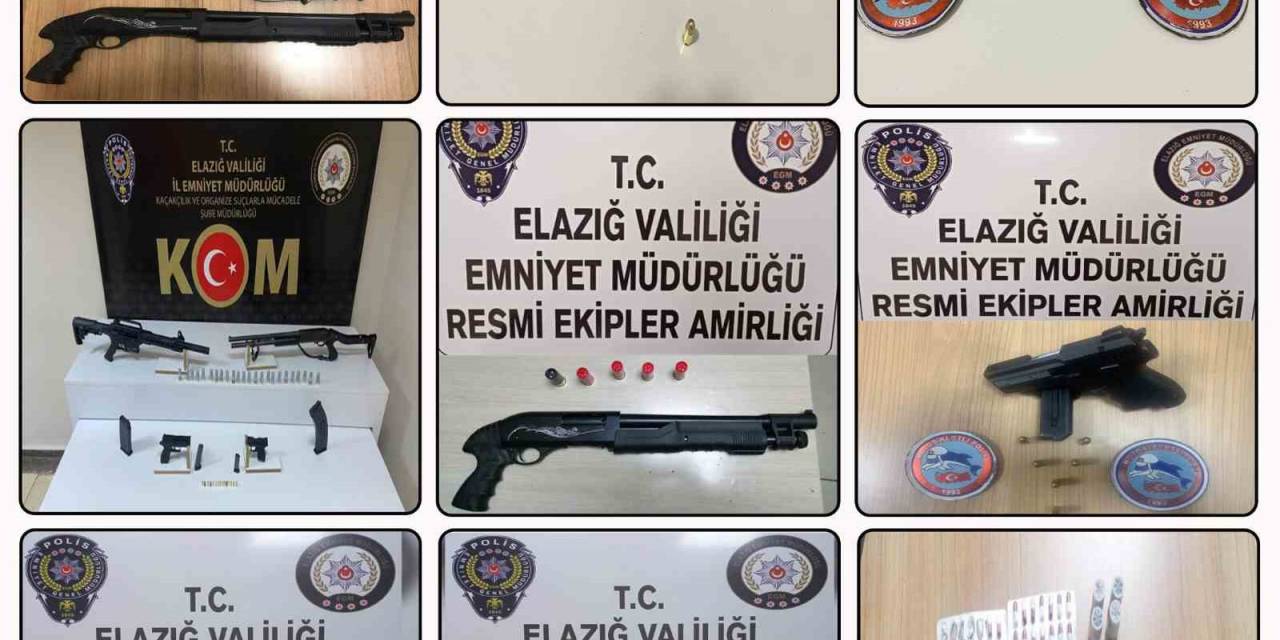 Elazığ’da 14 Adet Ruhsatsız Silah Ele Geçirildi