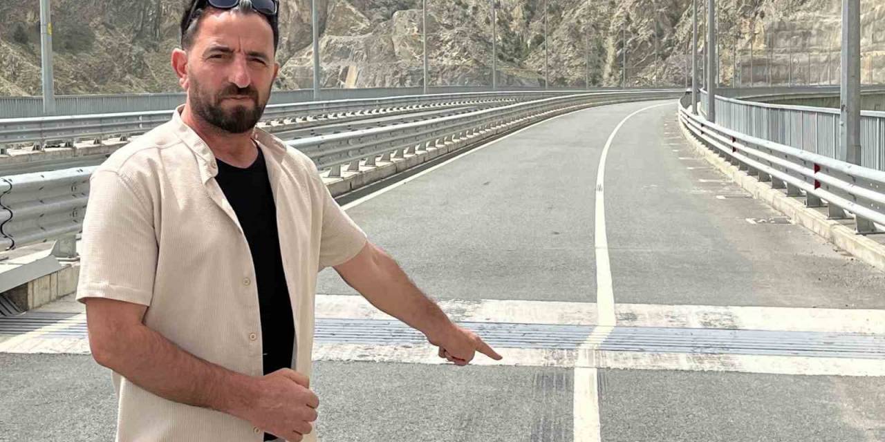 Artvin’de Kayma Ve Çatlamaların Meydana Geldiği Viyadük Sürücüleri Tedirgin Ediyor