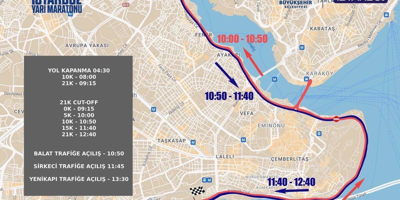 Türkiye İş Bankası 19. İstanbul Yarı Maratonu, Pazar Günü Koşulacak