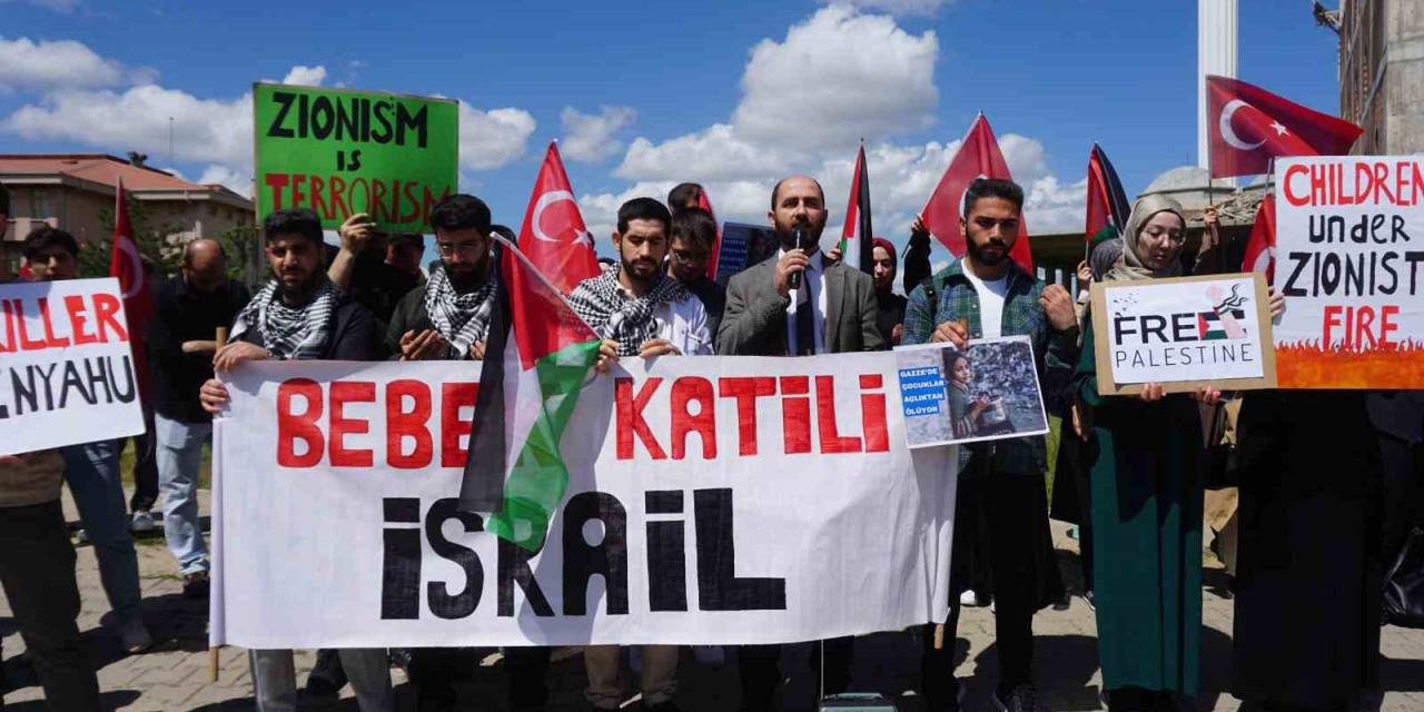 Edirne’de Üniversite Öğrencilerinden Gazze’ye Destek Protestosu