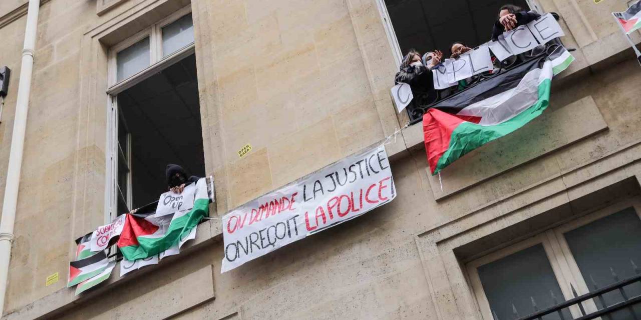 Fransa’nın En Prestijli Üniversitesinde Filistin’e Destek Gösterisi