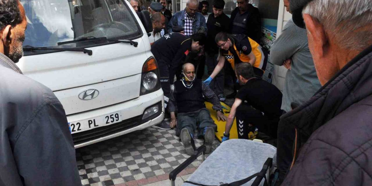 Keşan’da Kamyonetin Çarptığı Yaya Yaralandı