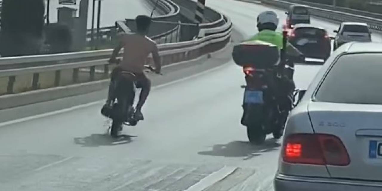 Peşindeki Polisin Üzerine Motosiklet Süren Sürücüye 38 Bin Lira Para Cezası