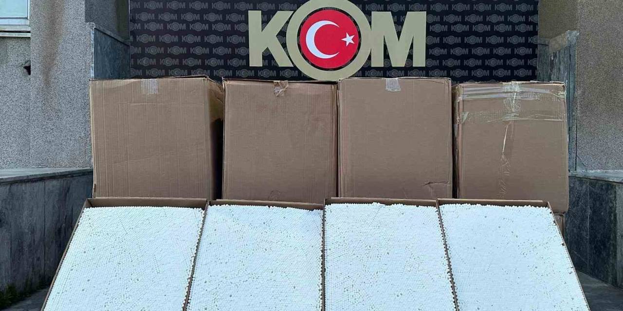 Tekirdağ’da 275 Bin Adet Dolu Makaron Ele Geçirildi