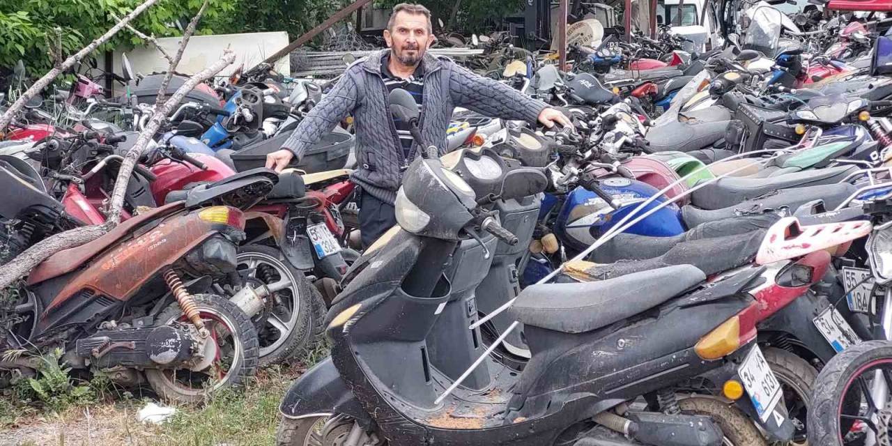 Yediemin Otoparkları Yıllardır Alınmayan Motosikletler Nedeniyle Motosiklet Mezarlığına Döndü