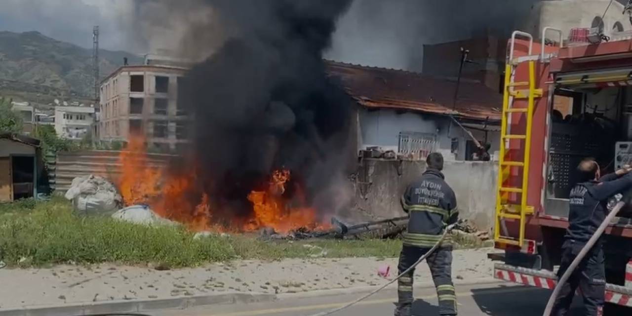Yangın Eve Sıçramadan Söndürüldü