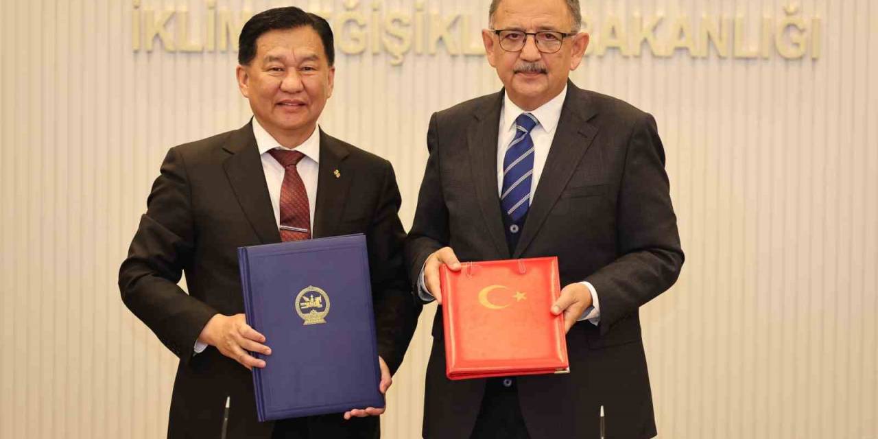 Bakan Özhaseki, Moğolistan İnşaat Ve Kentsel Kalkınma Bakanı Davaasuren’i Kabul Etti
