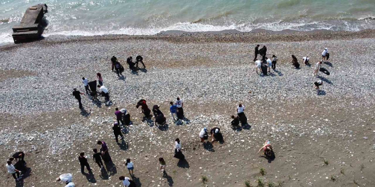 Üreme Öncesi Carettaların Yuva Yaptığı Sahili Öğrenciler Temizledi