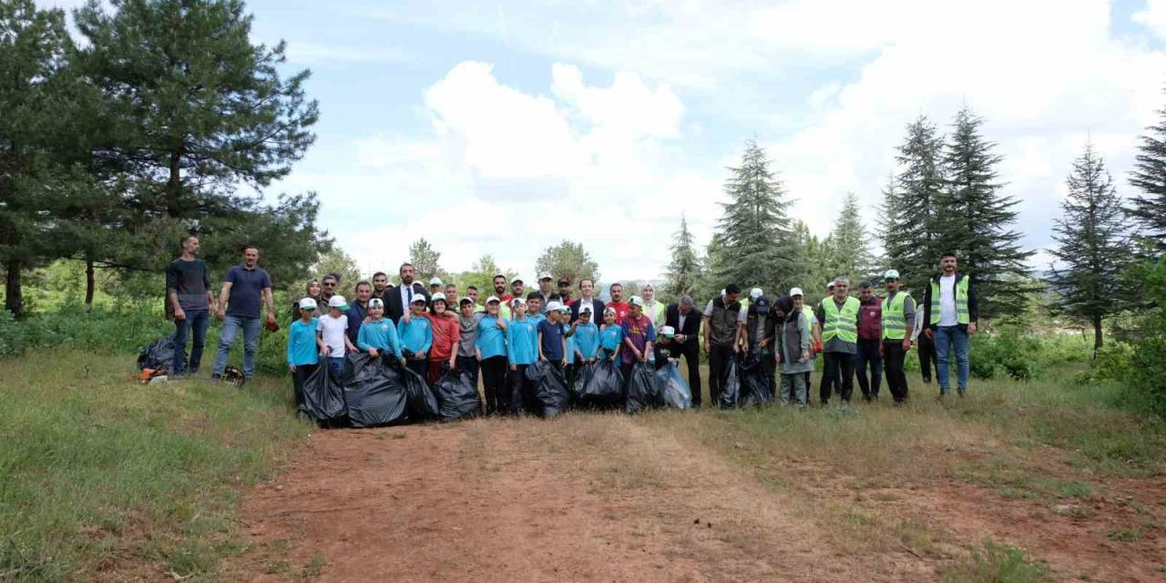 Bingöl’de Yangınları Önlemek İçin Ormandaki Çöpler Toplandı