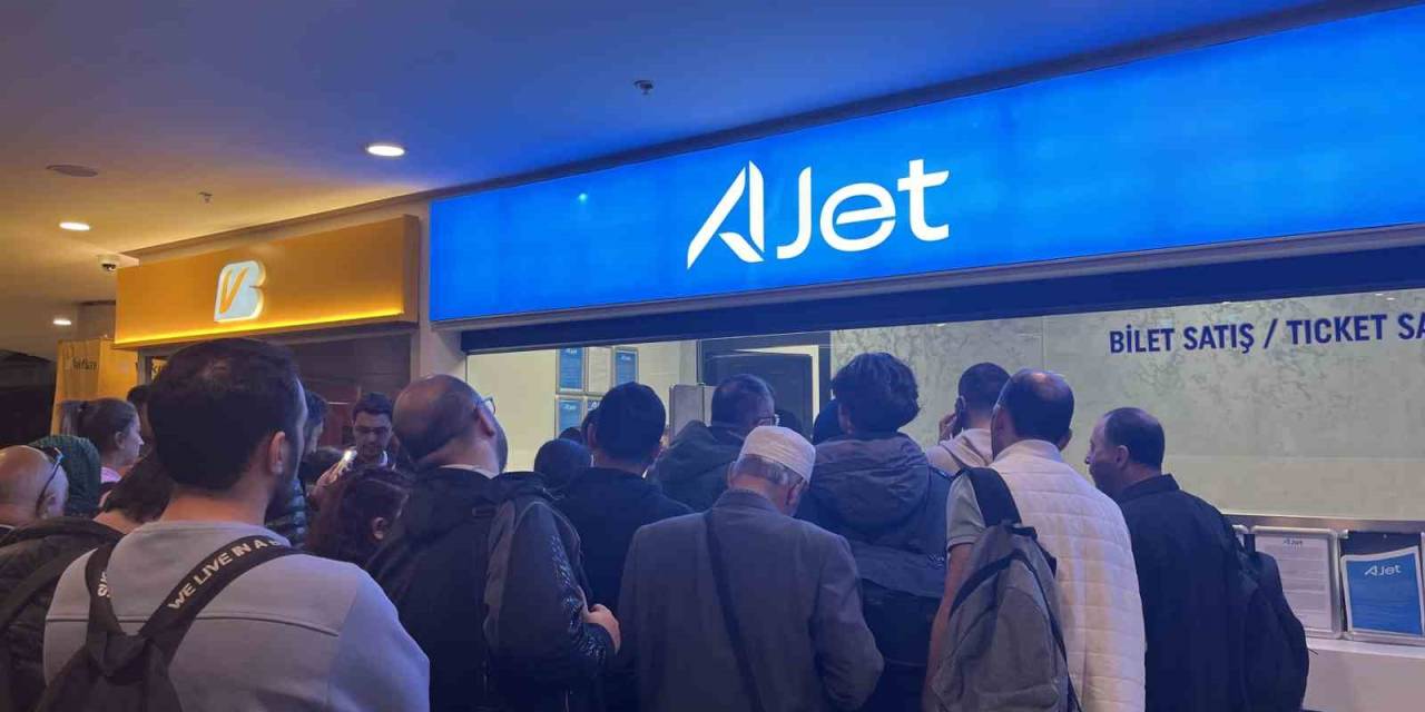 Ajet’in Ankara-erzincan Seferi Yapan Uçağı Bomba İhbarı Nedeniyle Ankara’ya Geri Döndü