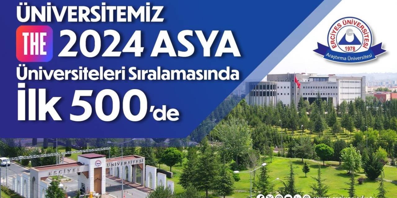 Erü, The 2024 Asya Üniversiteleri Sıralamasında İlk 500’de