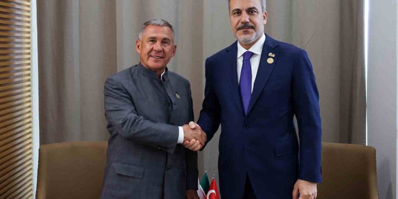 Bakan Fidan, Tataristan Özerk Cumhuriyeti Cumhurbaşkanı Minnihanov İle Görüştü