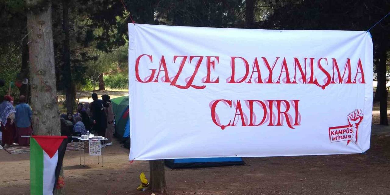 Adana’da Filistin’e Destek İçin ’farkındalık Çadırı’