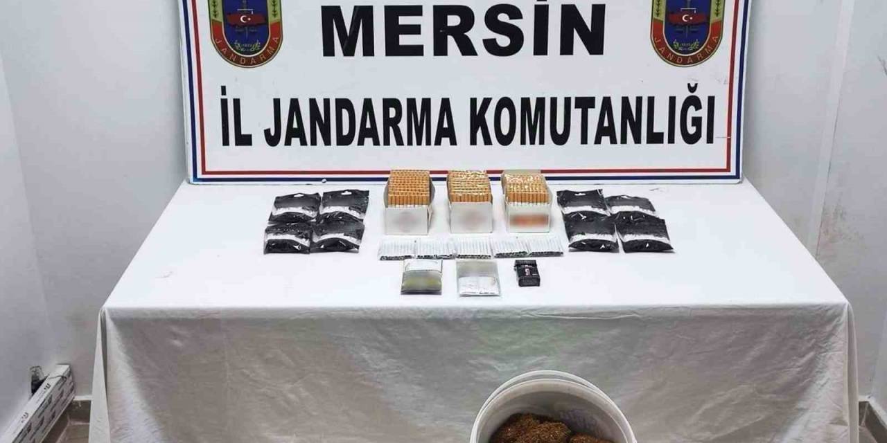 Mersin’de Kaçak Makaron Operasyonu: 2 Gözaltı