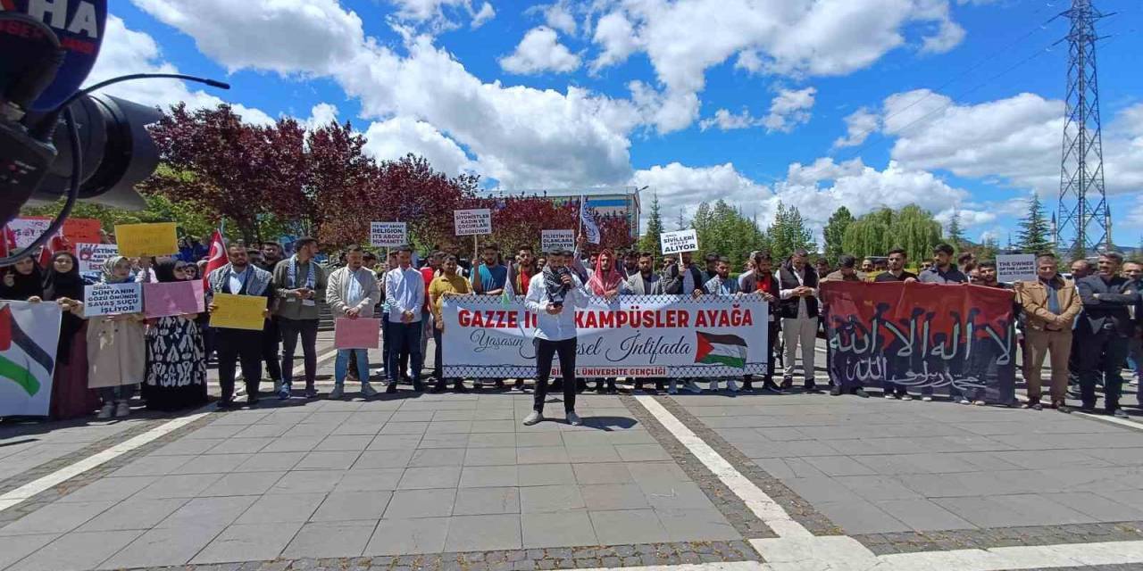 Bingöl’de Üniversite Öğrencilerinden Gazze’ye Destek