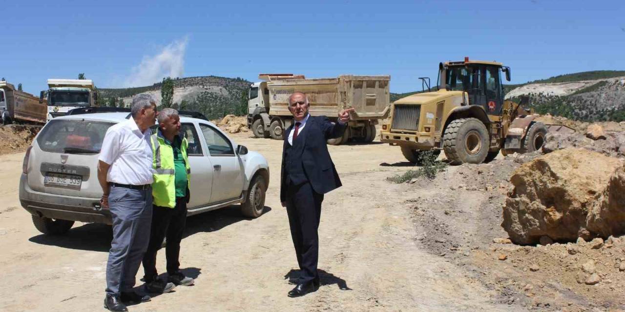 Başkan Demirtaş, Hisarcık-gediz Karayolunda İncelemelerde Bulundu