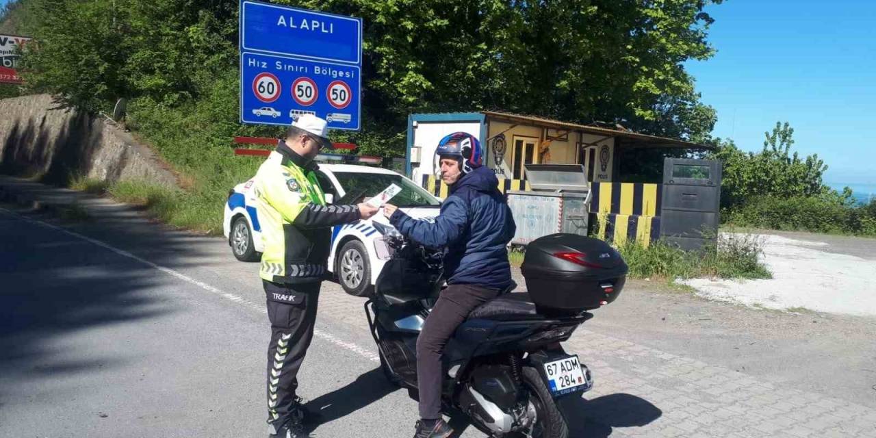 Alaplı’da Motosiklet Denetiminde 216 Sürücüye Ceza Kesildi