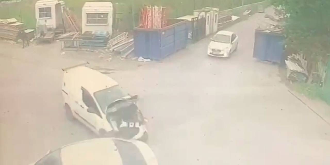 Arnavutköy’deki Trafik Kazaları Güvenlik Kamerasında