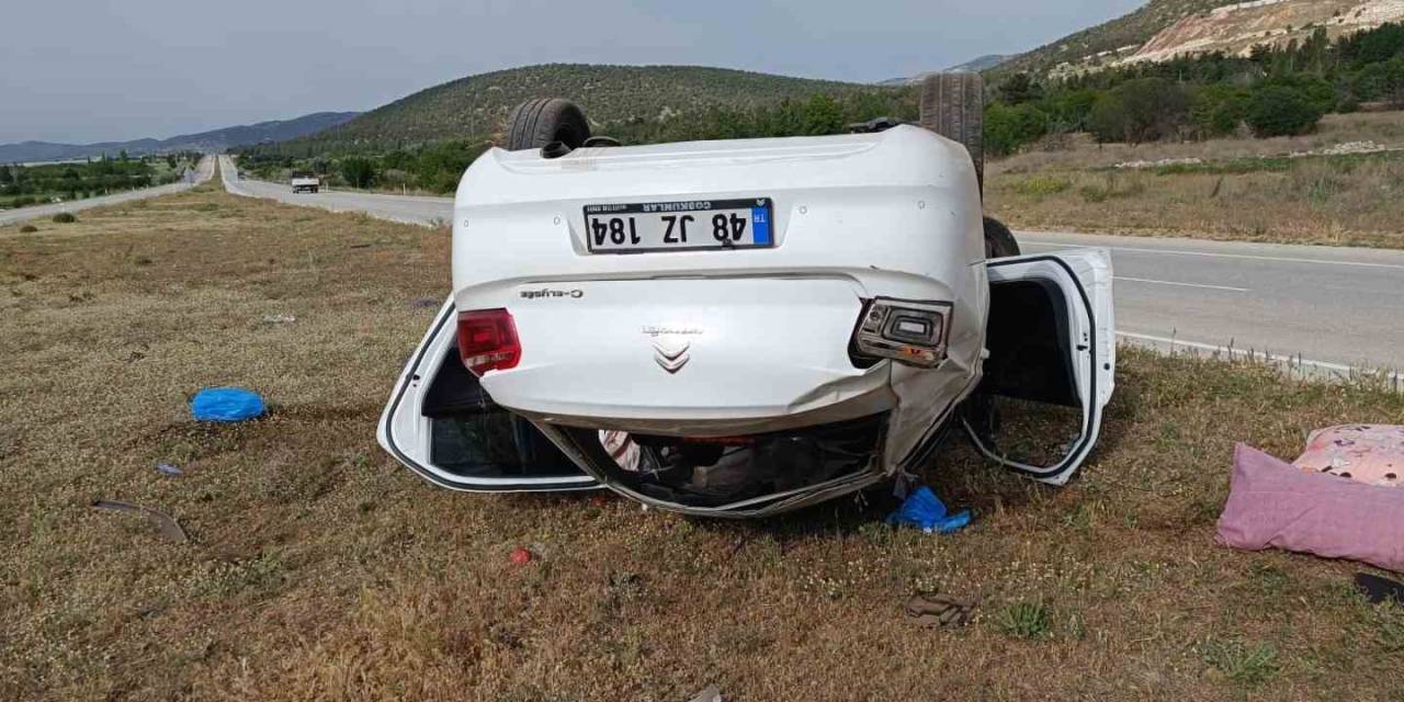 Burdur-fethiye Kara Yolunda Kontrolden Çıkan Otomobil Takla Attı: 1’i Çocuk 3 Yaralı