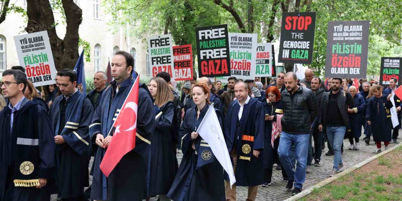 Ytü Akademisyenlerinden Gazze İçin Bilgelik Yolunda Sessiz Yürüyüş