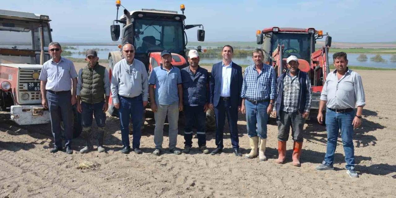Beylikova’da Bin Dekar Alanda Yağlık Ayçiçeği Ve Darı Mısır Ekimine Başlandı