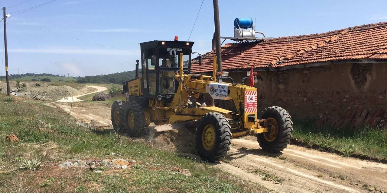 İnönü Belediyesi Kilitli Parke Taşı Döşeme Çalışmalarıyla Fark Oluşturuyor