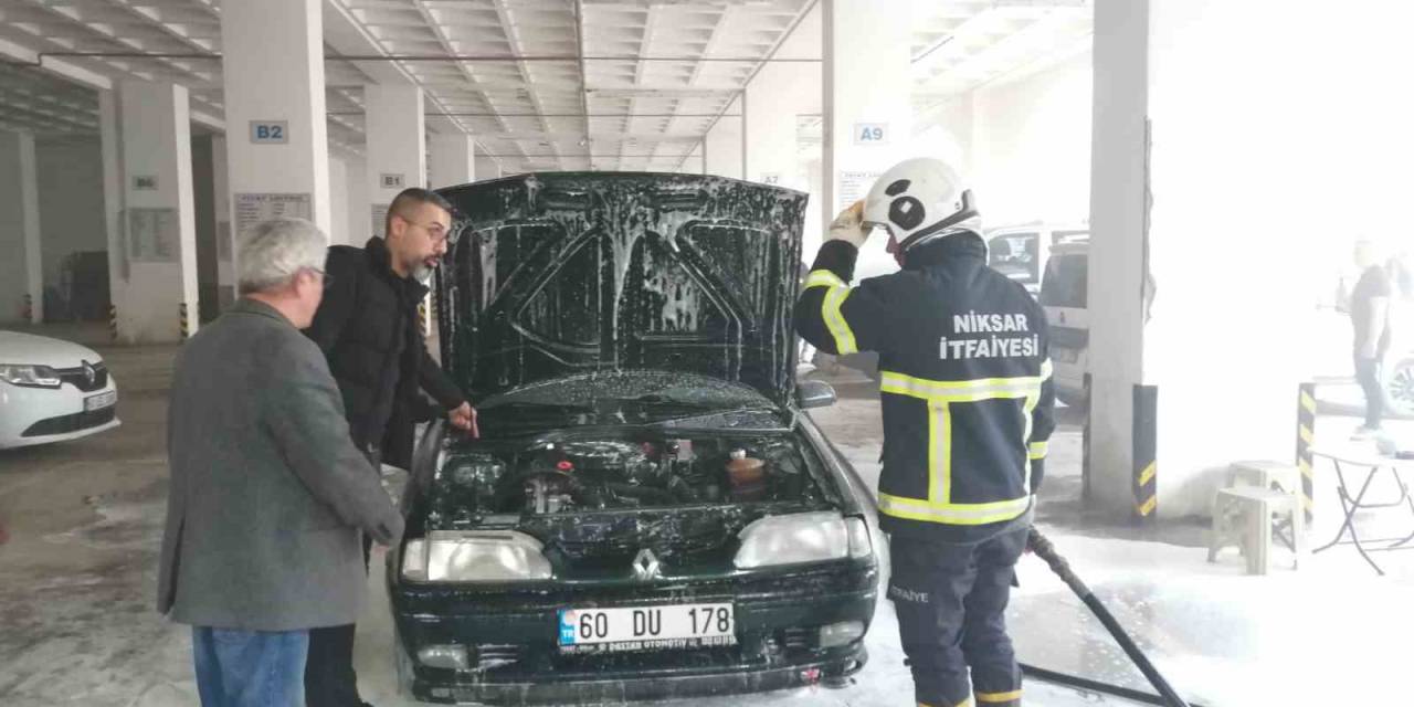 Tokat’ta Patlama Meydana Gelen Araçta Yangın Çıktı