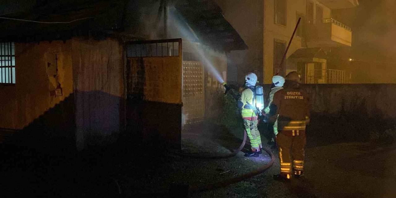 Halı Yıkama Dükkanında Yangın