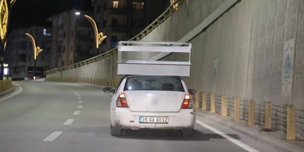 Trafikte Kuralları Altüst Eden Sürücüye Ceza Yağdı