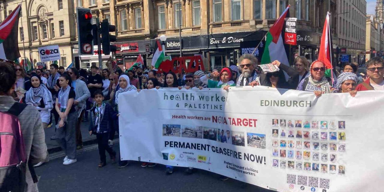 İskoçya’dan Filistin’e Destek Gösterisi