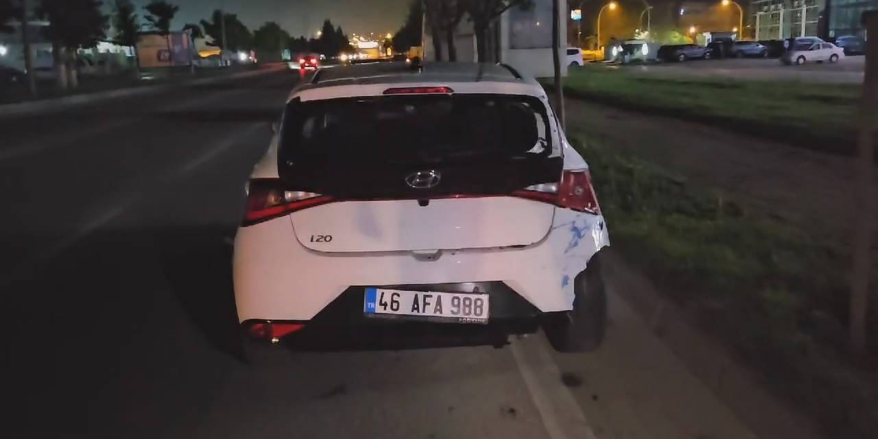 Bursa’da Otomobile Çarpan Motosiklet Sürücüsü Yaralandı