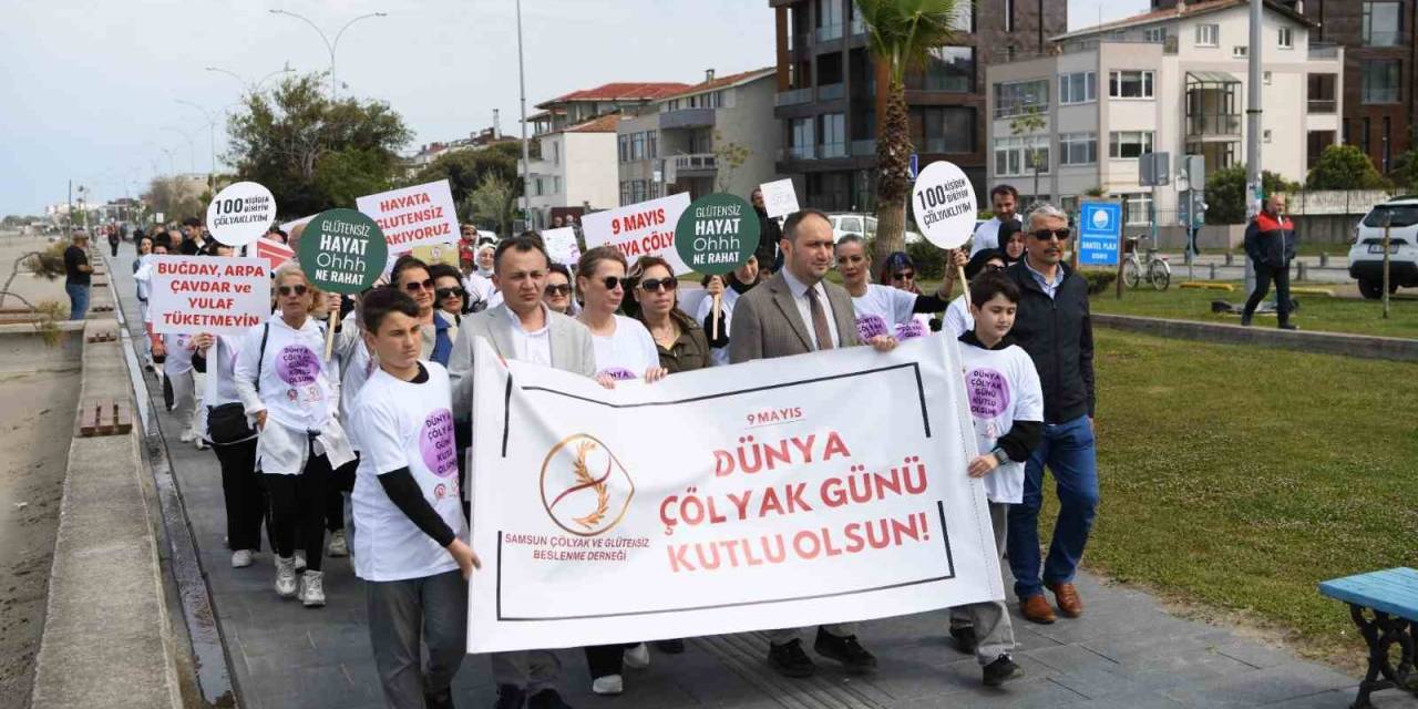 Samsun’da Çölyak Hastaları İçin Farkındalık Yürüyüşü Düzenlendi