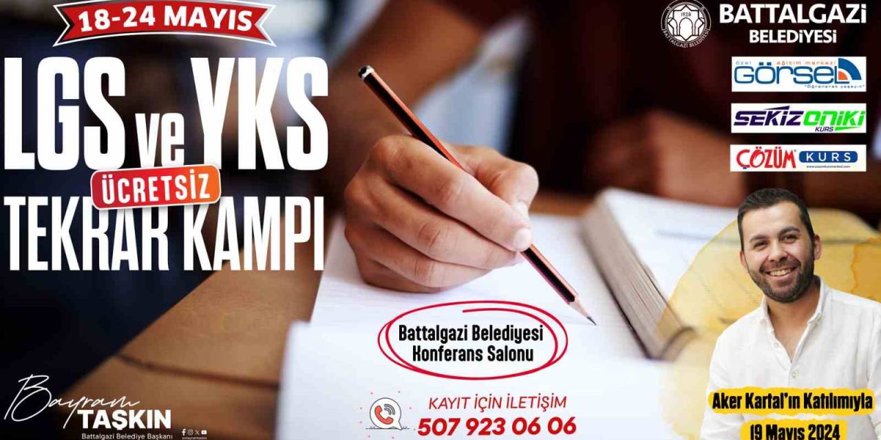 Battalgazi’de Gençlere Ücretsiz Lgs Ve Yks Kampı