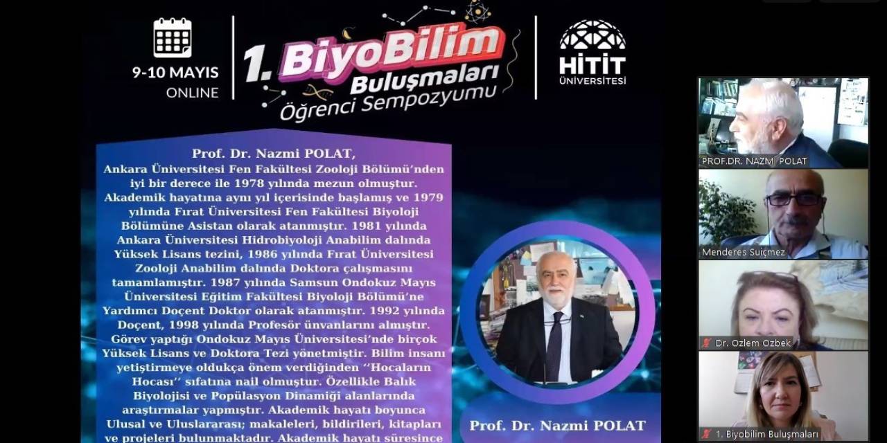 Hitit Üniversitesi "1. Biyobilim Buluşmaları" Öğrenci Sempozyumu Tamamlandı