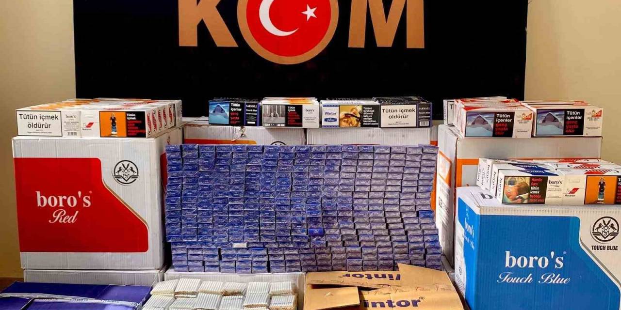 Erzurum’da Polisten Kaçak Sigara Operasyonu