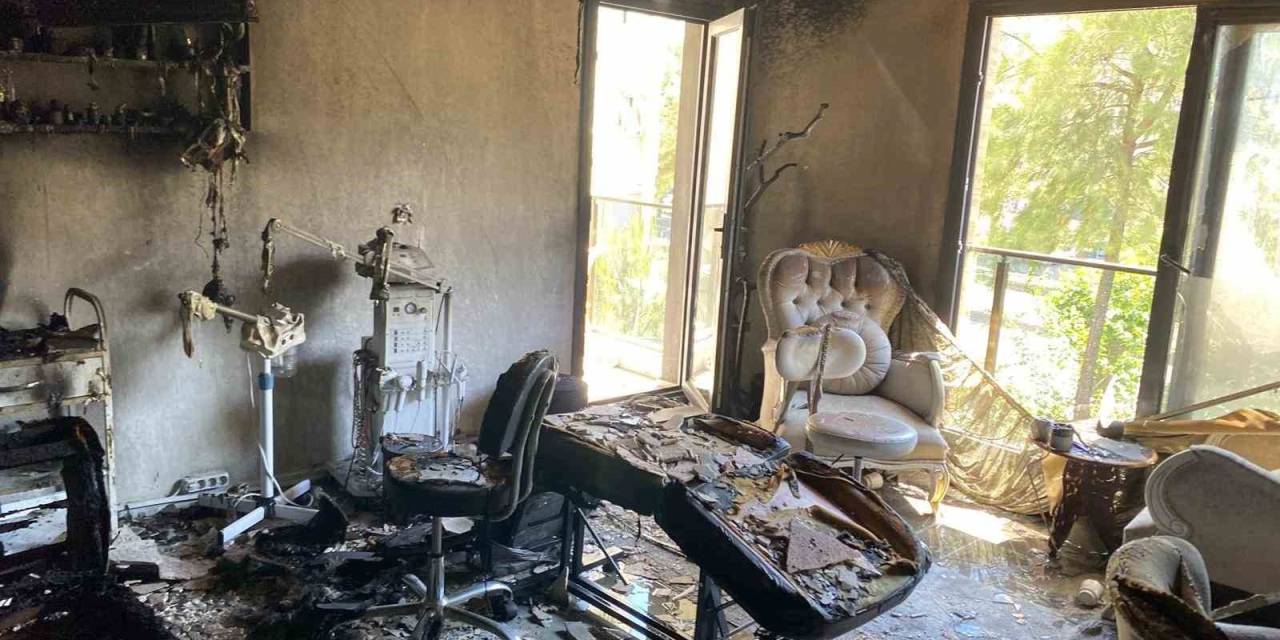 Güzellik Merkezi Alevlere Teslim Oldu