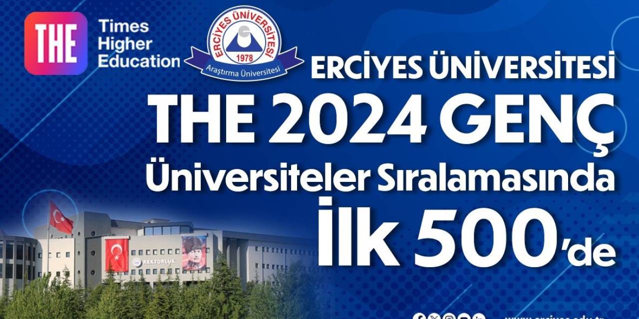 Erü, The Genç Üniversiteler Dünya Sıralaması’nda İlk 500 Üniversite Arasında