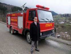 Trabzon'da kıyameti koparan itfaiye aracı!