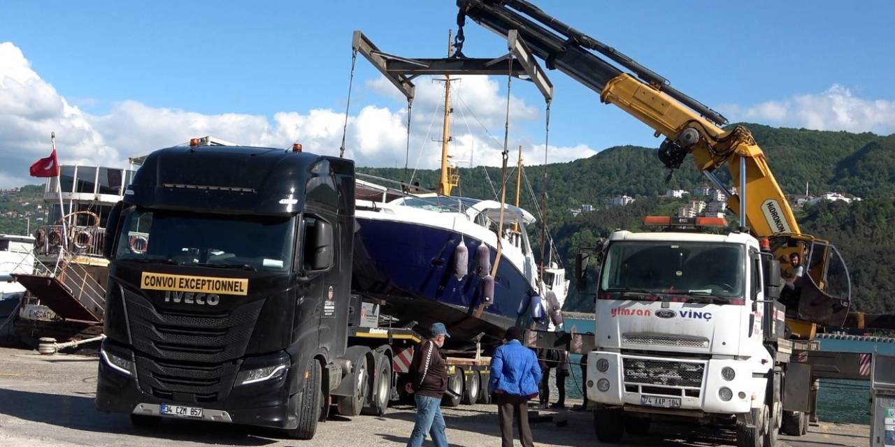 500 Bin Euroluk Sürat Teknesinin Yolculuğu Kara Yolunda Bitti